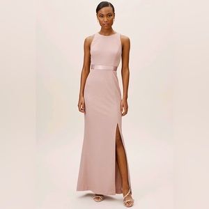 NWT BHLDN Adrianna Papell Bridesmaids dress - metallic blush - size 2